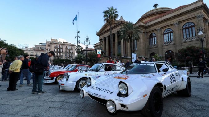 partenza historic rally targa florio 2016