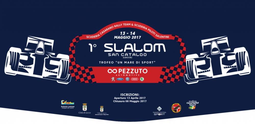 1°Slalom Marina di San Cataldo Logo e Intestazione