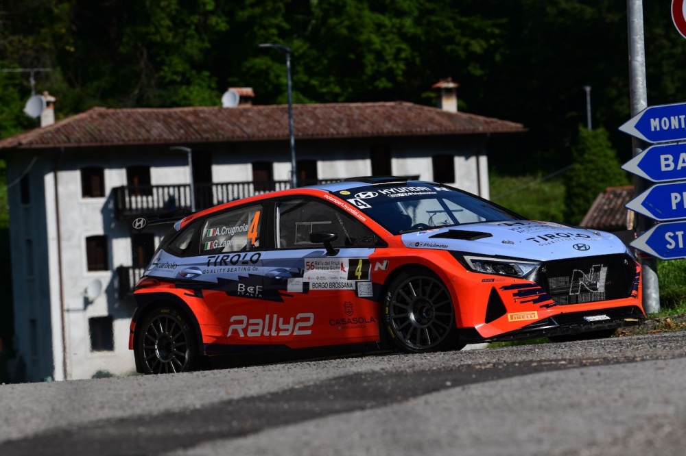 56° RALLY DEL FRIULI VENEZIA GIULIA: VITTORIA PER CRUGNOLA-ZANNI E LA NUOVA HYUNDAI “RALLY2”