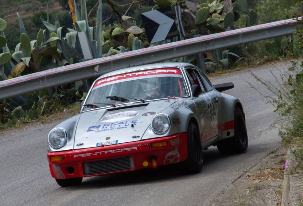 Da Zanche Porsche action 100th Targa Florio