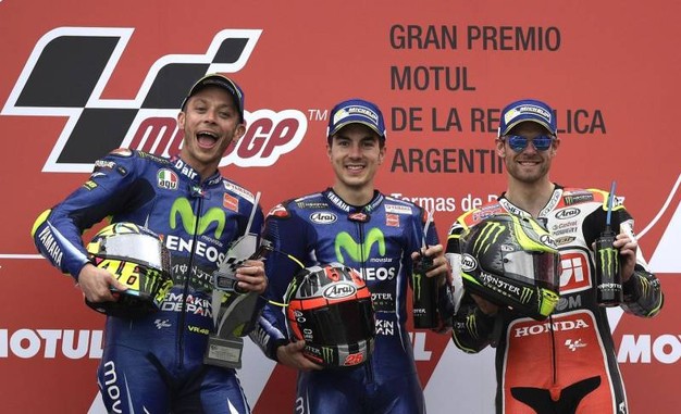 podio moto gp argentina