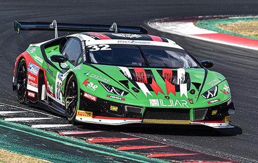 Kikko Galbiati, Giovanni Venturini ed Alex Frassineti (Lamborghini Huracan-Imperiale Racing)