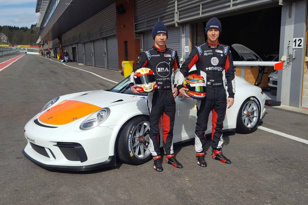 Mattia Drudi, Daniele Di Amato - Test Spa Porsche Supercup