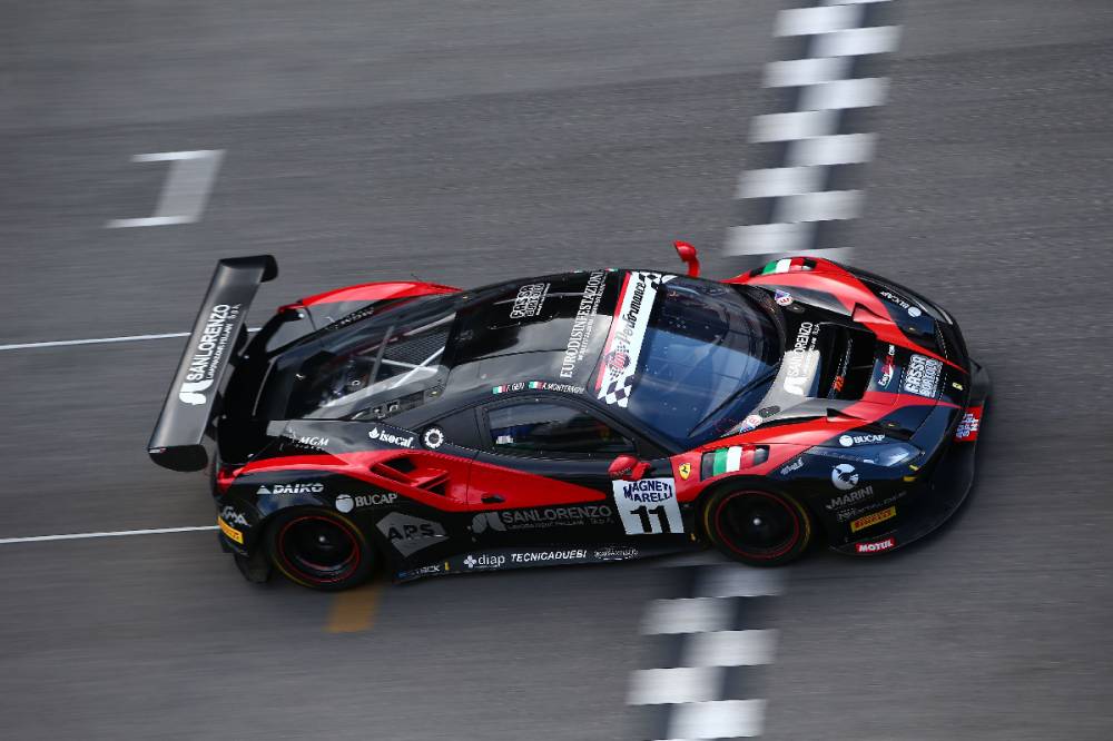 Montermini - Geri su Ferrari 488 in azione al Mugello