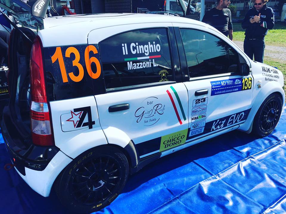 Nella foto la rally car di Alessandro Cingano
