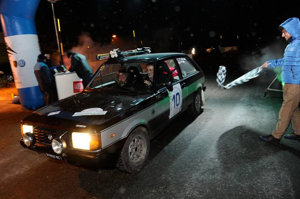 Filippo Anselmetti e Silvia Marnetto su Talbot Sunbeam Lotus