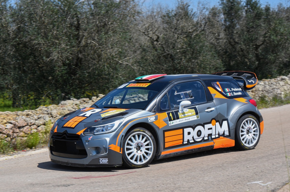 Foto (di Luciano De Marianis): Luca Pedersoli e Corrado Bonato su Citroen Ds3 Wrc,