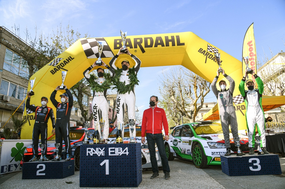 podio 54esimo rally elba