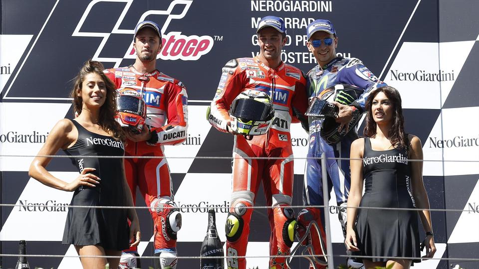 podio motogp austria