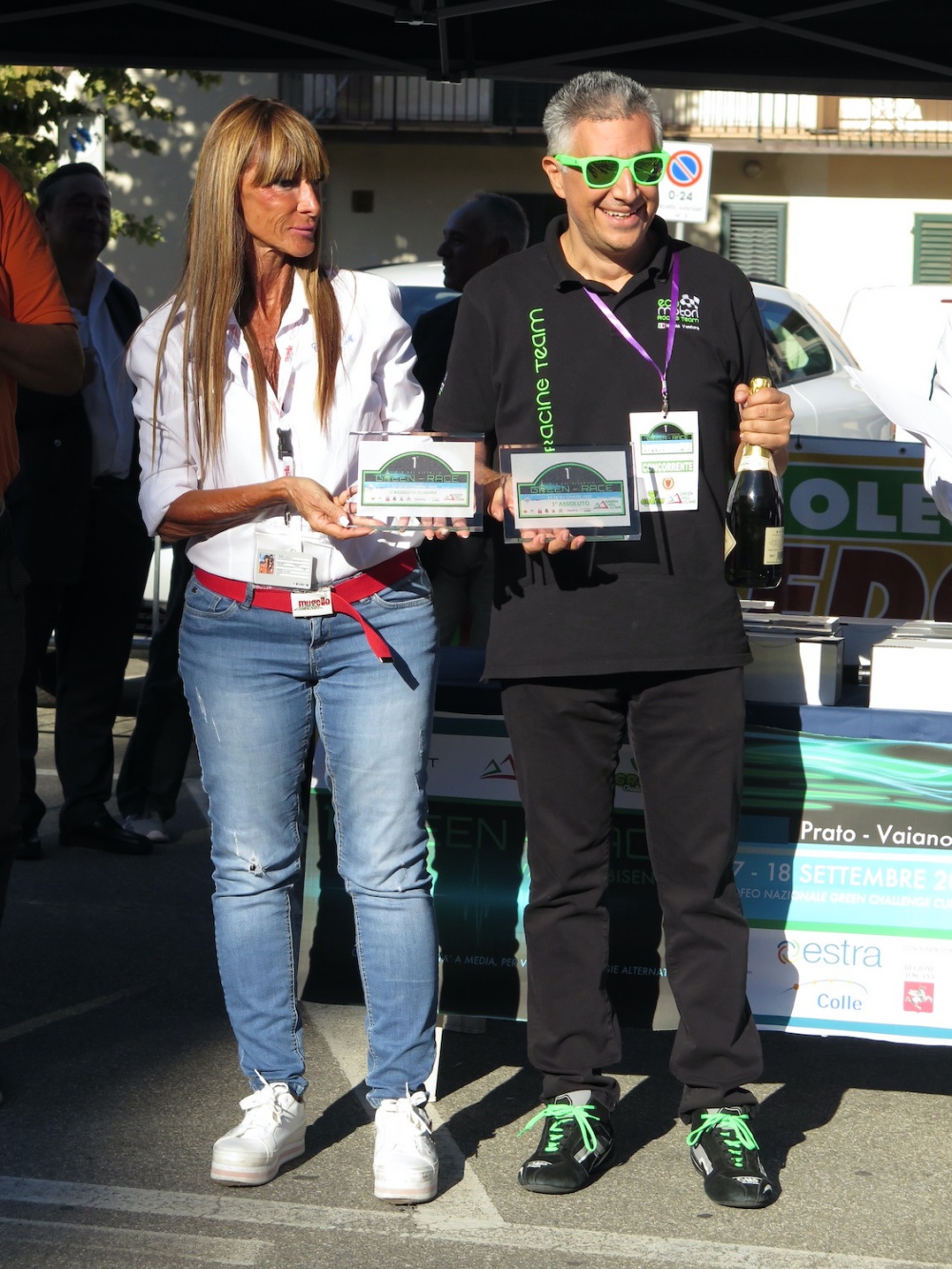  NICOLA VENTURA ALLA PREMIAZIONE INSIEME AL FIDUCIARIO ACI SPORT DI PRATO, MANUELA CANONICA (FOTO IMAGO)